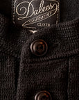 DALEE'S (ダリーズ)　6分袖ヘンリーネックTシャツ　"Rail Nit.C (レイルニット.C)"　...RAIL ROAD KNIT　ブラック