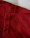 DALEE'S (ダリーズ)　6分袖ヘンリーネックTシャツ　"Rail Nit.C (レイルニット.C)"　...RAIL ROAD KNIT　ボルドー