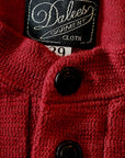 DALEE'S (ダリーズ)　6分袖ヘンリーネックTシャツ　"Rail Nit.C (レイルニット.C)"　...RAIL ROAD KNIT　ボルドー