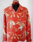 SUN SURF (サンサーフ)　長袖ハワイアンシャツ　SS29205　"SOUTH SEA OUTRIGGER"　レッド