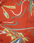 SUN SURF (サンサーフ)　長袖ハワイアンシャツ　SS29205　"SOUTH SEA OUTRIGGER"　レッド