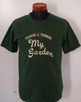 UES (ウエス)　半袖Tシャツ　652411　"MY GARDEN"　グリーン