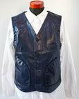 DALEE'S (ダリーズ)　レザーベスト　"Mest.C (メスト.C)"　...Horse Hide Leather Vest　ネイビー