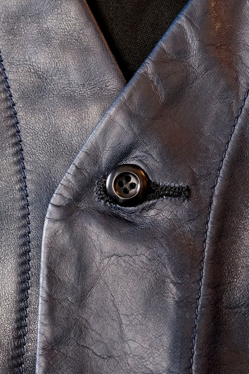 DALEE'S (ダリーズ)　レザーベスト　"Mest.C (メスト.C)"　...Horse Hide Leather Vest　ネイビー