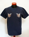 TAILOR TOYO (テーラー東洋)　スカTシャツ　TT79392　"EAGLE & Mt. FUJI"　ネイビー