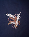 TAILOR TOYO (テーラー東洋)　スカTシャツ　TT79392　"EAGLE & Mt. FUJI"　ネイビー