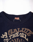 DELUXEWARE (デラックスウエア)　半袖Tシャツ　MT-2401　"SALUTE"　フットブルー