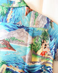 SUN SURF Special Edition (サンサーフ・スペシャルエディション)　半袖ハワイアンシャツ　SS39278　"ALOHA UNIVERSAL WORLD"　ブルー