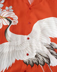 SUN SURF Special Edition (サンサーフ・スペシャルエディション)　半袖ハワイアンシャツ　SS39277　"CRANE FLY AWAY"　レッド