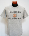 WARE HOUSE (ウエアハウス)　Tシャツ　4601　"HQ.&HQ.CO."　杢グレー