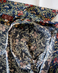 ADJUSTABLE COSTUME (アジャスタブルコスチューム)　半袖オープンカラーシャツ　AS-137　"BEST OF MORRIS IRIS PRINT OPEN SHIRT"　ブルー