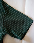 SUGAR CANE (シュガーケーン)　半袖ワークシャツ　SC39305　"COKE STRIPE WORK SHIRT with EMBROIDERED"　グリーン