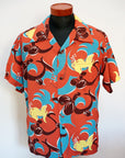 SUN SURF (サンサーフ)　半袖ハワイアンシャツ　SS39228　"MALOLO HAWAII"　レッド