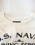 Dapper's (ダッパーズ)　半袖Tシャツ　1700　Military Crew Neck T Standard Sewing Model　"U.S.NAVAL USN"　オフホワイト/ネイビー