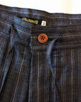 Dapper's (ダッパーズ)　イージーパンツ　1713　"Classical Linen Easy Pants"　ネイビーストライプ