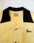 STYLE EYES (スタイルアイズ)　レーヨン・ボウリングシャツ　SE39262　"ANN'S CORDIAL INN"　イエロー