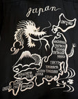 TAILOR TOYO (テーラー東洋)　半袖スカ・ボウリングシャツ　TT39303　"DRAGON & JAPAN MAP"　ブラック