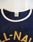 WARE HOUSE (ウエアハウス)　リンガーTシャツ　4059　"ALL-NAVY"　ネイビー×クリーム