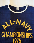 WARE HOUSE (ウエアハウス)　リンガーTシャツ　4059　"ALL-NAVY"　ネイビー×クリーム