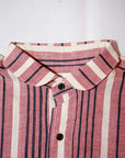 WARE HOUSE (ウエアハウス)　長袖プルオーバーシャツ　3050　"1900'S COLORED BODIES SHIRTS (ROUND COLLAR)"　レッド