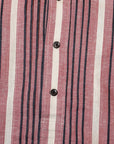 WARE HOUSE (ウエアハウス)　長袖プルオーバーシャツ　3050　"1900'S COLORED BODIES SHIRTS (ROUND COLLAR)"　レッド
