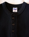 JELADO (ジェラード)　ヘンリーネック・長袖サーマルTシャツ　AB94236　"Mega Thermal"　ブラック