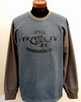 Pherrow's (フェローズ)　裏毛長袖Tシャツ　24W-PMCT1　ブルー×グレー