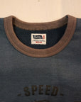 Pherrow's (フェローズ)　裏毛長袖Tシャツ　24W-PMCT1　ブルー×グレー