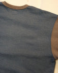 Pherrow's (フェローズ)　裏毛長袖Tシャツ　24W-PMCT1　ブルー×グレー