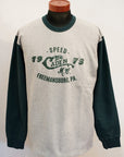 Pherrow's (フェローズ)　裏毛長袖Tシャツ　24W-PMCT1　H.グレー×D.グリーン