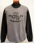 Pherrow's (フェローズ)　裏毛長袖Tシャツ　24W-PMCT1　グレー×S.ブラック