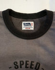 Pherrow's (フェローズ)　裏毛長袖Tシャツ　24W-PMCT1　グレー×S.ブラック