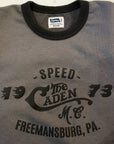 Pherrow's (フェローズ)　裏毛長袖Tシャツ　24W-PMCT1　グレー×S.ブラック