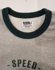 Pherrow's (フェローズ)　裏毛長袖Tシャツ　24W-PMCT1　H.グレー×D.グリーン