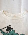 WARE HOUSE (ウエアハウス)　7分袖ベースボールTシャツ　4800　"FALCONS"　クリーム×ボルドー