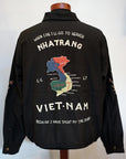TAILOR TOYO (テーラー東洋)　コットンレーヨン・ベトナムジャケット　TT15547　"VIETNAM MAP (AGING MODEL)"　ブラック