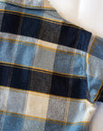 DELUXEWARE (デラックスウエア)　ウールシャツ　MVB-14　"THROUGH WOOL SHIRT"　ブルーチェック