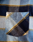 DELUXEWARE (デラックスウエア)　ウールシャツ　MVB-14　"THROUGH WOOL SHIRT"　ブルーチェック
