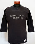 WARE HOUSE (ウエアハウス)　7分袖フットボールTシャツ　4063　"BERKLEY HIGH"　スミクロ