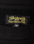 Dapper's (ダッパーズ)　フロッキースウェット　1736　"MISSOURI"　ブラック
