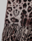 Dapper's (ダッパーズ)　カシミンク・マフラー　1738　"Cashmink Scarf by V.FRAAS"　トープ (レオパード)