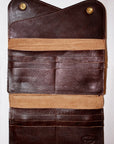 Dapper's (ダッパーズ)　ダブルフラップウォレット　1719　"Horsehide Double Flap Wallet"　ブラウン