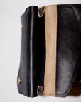 Dapper's (ダッパーズ)　ダブルフラップウォレット　1719　"Horsehide Double Flap Wallet"　ブラック (ブラウンベース)