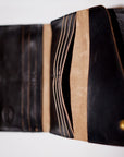 Dapper's (ダッパーズ)　ダブルフラップウォレット　1719　"Horsehide Double Flap Wallet"　ブラック (ブラウンベース)