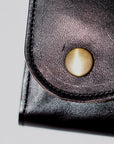 Dapper's (ダッパーズ)　ダブルフラップウォレット　1719　"Horsehide Double Flap Wallet"　ブラック (ブラウンベース)
