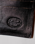 Dapper's (ダッパーズ)　ダブルフラップウォレット　1719　"Horsehide Double Flap Wallet"　ブラック (ブラウンベース)