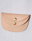Dapper's (ダッパーズ)　ダブルフラップコインケース　1720　"Horsehide Double Flap Oval Coin Wallet"　ナチュラル