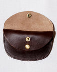 Dapper's (ダッパーズ)　ダブルフラップコインケース　1720　"Horsehide Double Flap Oval Coin Wallet"　ブラウン