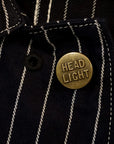 HEAD LIGHT (ヘッドライト)　ストライプデニム・ワークコート　HD15647　"8oz. SPECIAL WOVEN STRIPE DENIM WORK COAT"　ワンウォッシュ