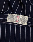HEAD LIGHT (ヘッドライト)　ストライプデニム・オーバーオール　HD42498　"SPECIAL WOVEN STRIPE DENIM LOW BACK OVERALLS"　ワンウォッシュ